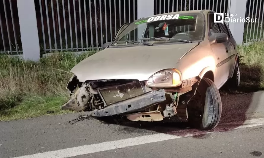 Accidente vehicular detona drama pasional en Paillaco