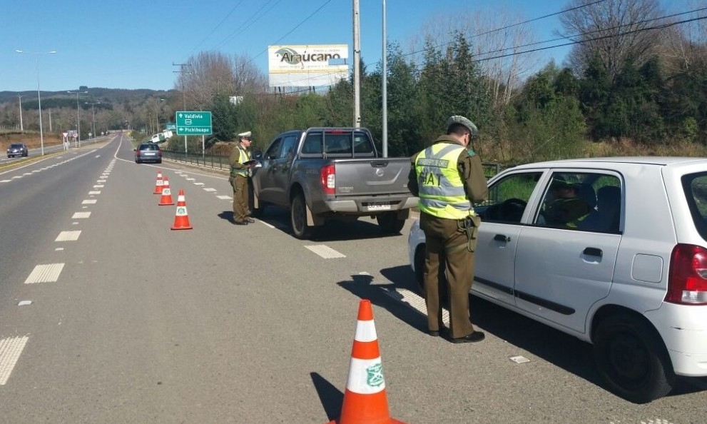 Carabineros llama a evitar accidentes durante fin de semana largo