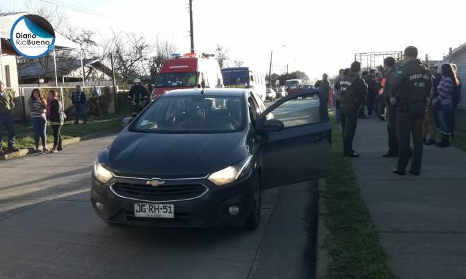 Menor fue atropellada en Río Bueno tras bajar de un bus