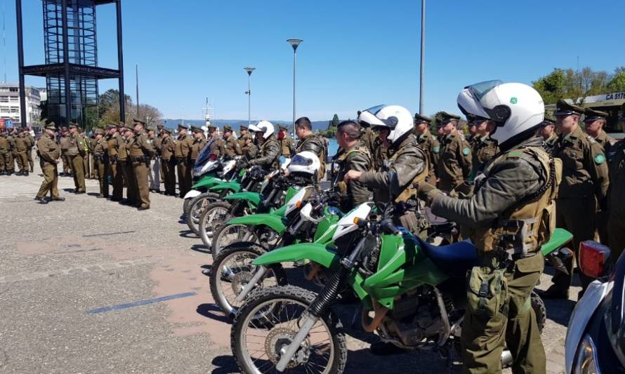 Carabineros realizó cambio de turno en la vía pública