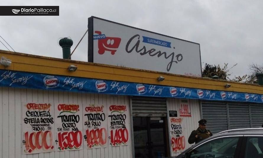 Supermercado de Paillaco sufrió robo este fin de semana