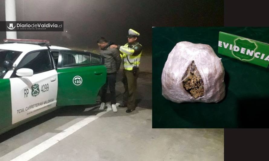 Carabineros detuvo a ciudadano colombiano que portaba más de mil dosis de droga