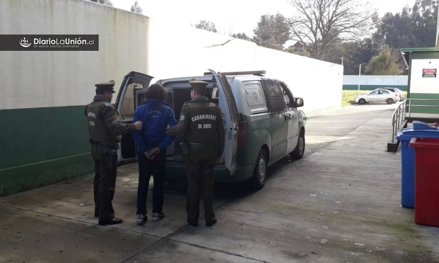 Carabineros detuvo a sujeto que robó diversas especies desde vivienda en La Unión