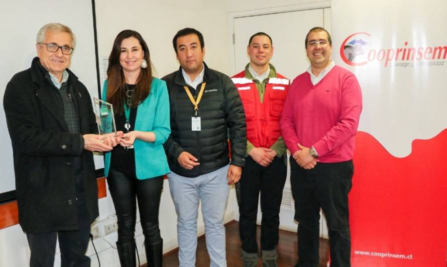 Cooprinsem recibió reconocimiento por su compromiso con la seguridad y la gestión preventiva