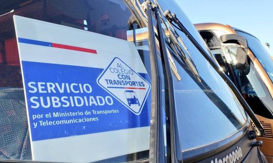 Abren licitación de transporte para escolares de La Unión, Río Bueno y Panguipulli