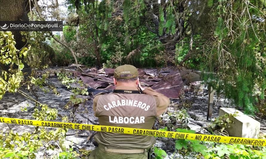 Incendió destruyó casa habitación en Panguipulli