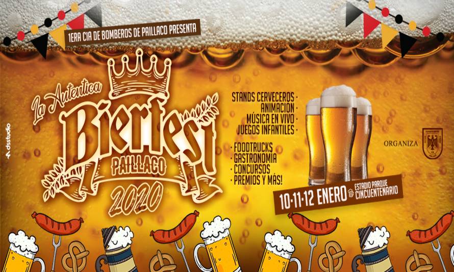 Paillaco abrirá las actividades de verano con la Bierfest