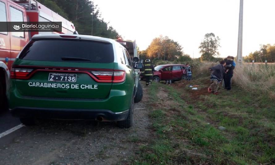 Accidente vehicular en ruta Los Lagos-Futrono