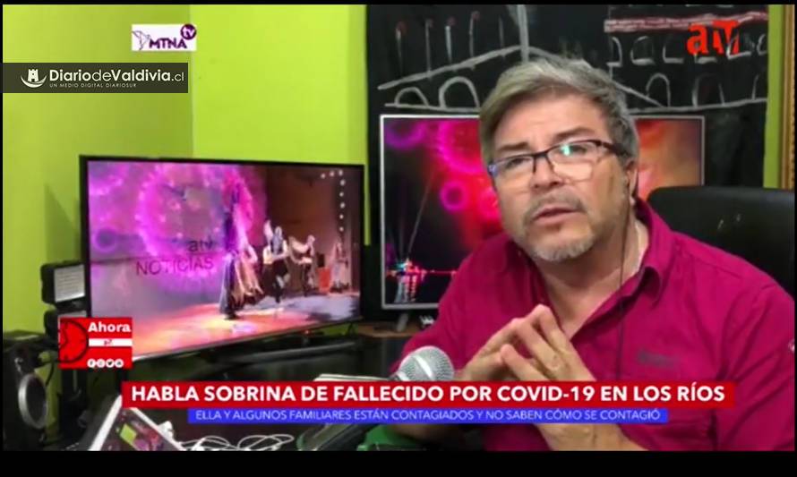 Difunden video de entrevista a mujer que vio morir a su tío con covid-19 en Valdivia