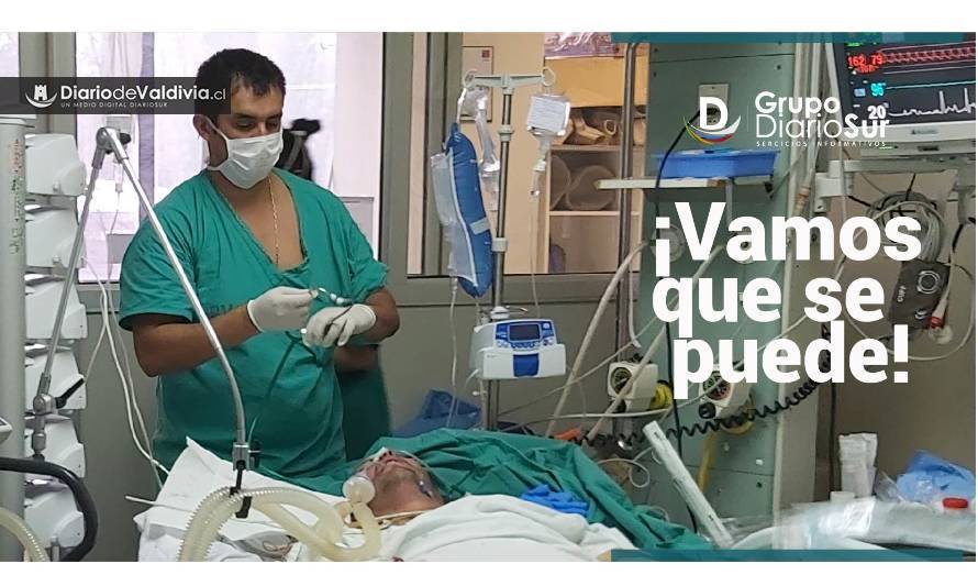 ¡Vamos que se puede!: Pacientes covid-19 de Hospital de Valdivia salen de la UCI