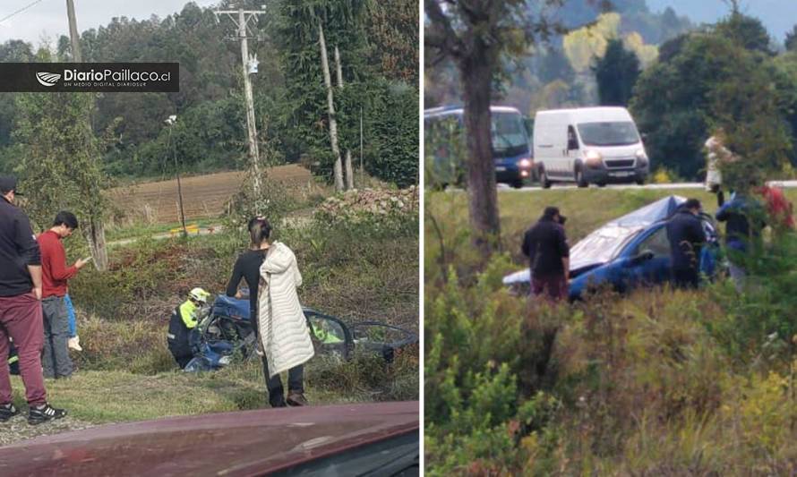 [ÚLTIMA HORA] Accidente con lesionados en ruta de acceso a Paillaco