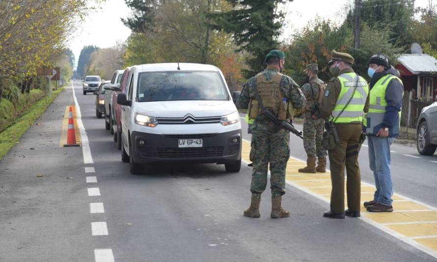 Refuerzan control de ingreso de autos por feriado en Los Ríos