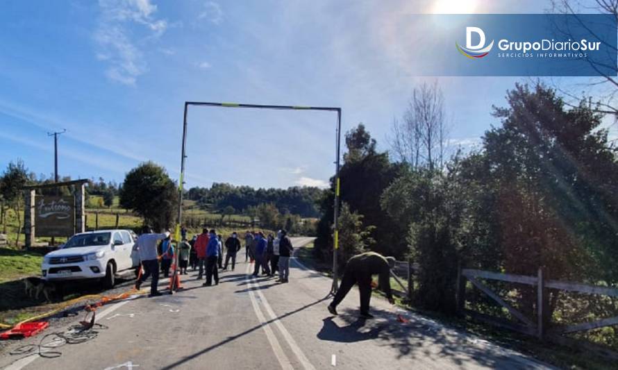 Futrono: Con arco sanitario control vecinal de Maihue cumple 2 meses 