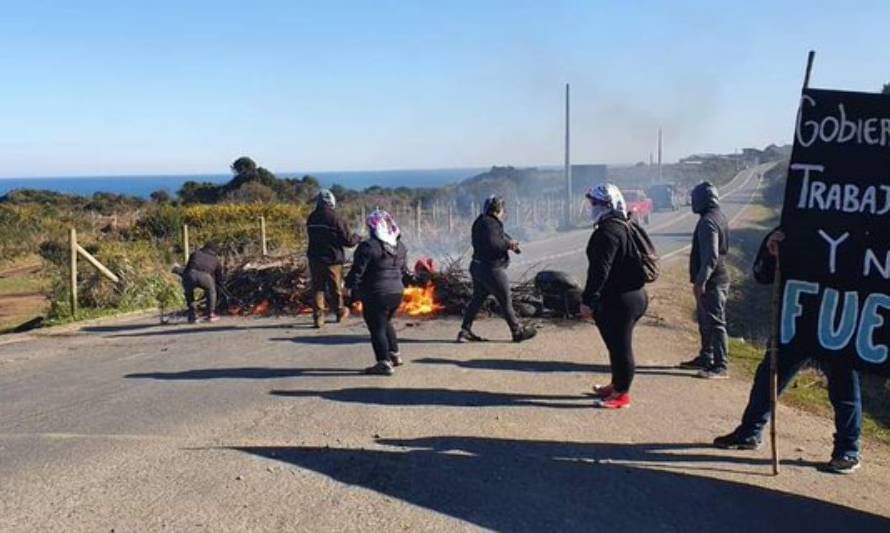 Comunidades mapuche realizan protesta para exigir salida de forestales e inmobiliarias en la costa de Valdivia