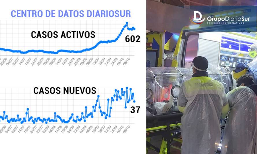 Confirman decesos en Valdivia, Río Bueno y Máfil: casos activos se estabilizan entorno a 600