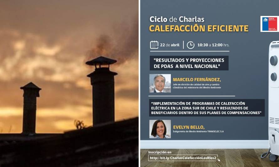 Invitan a participar en ciclo de charlas sobre calefacción eficiente