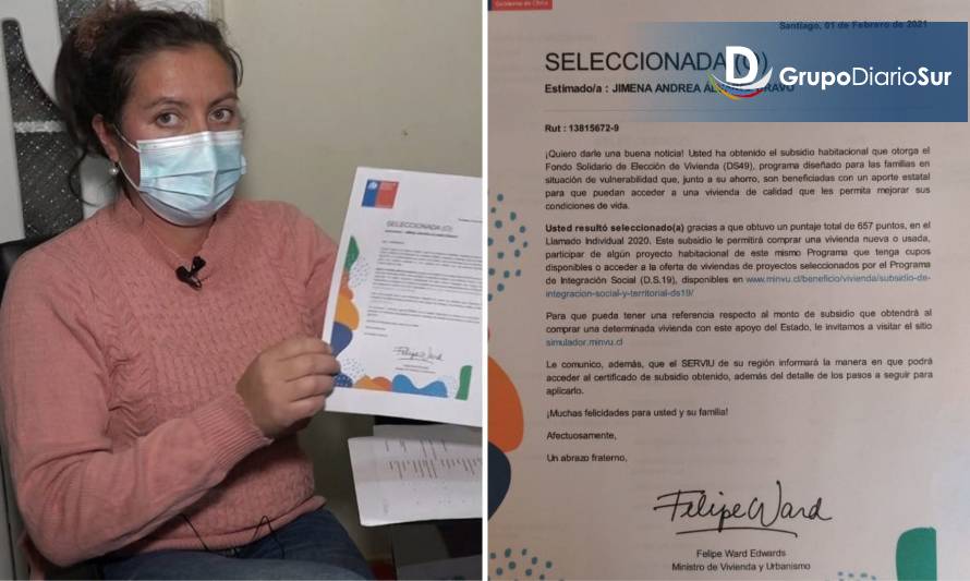 "Mi sueño duró 33 días": Revocaron subsidio habitacional a joven madre paillaquina