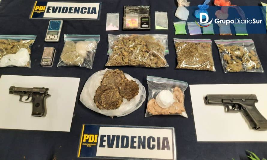 Cinco detenidos dejó operativo antidroga en Paillaco y Valdivia