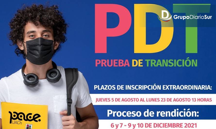 PACE UACh llama a estudiantes de 4° medio a inscribirse para rendir PDT 