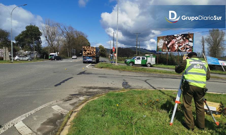 En libertad quedó conductor de camión que provocó la muerte de un motociclista en Paillaco