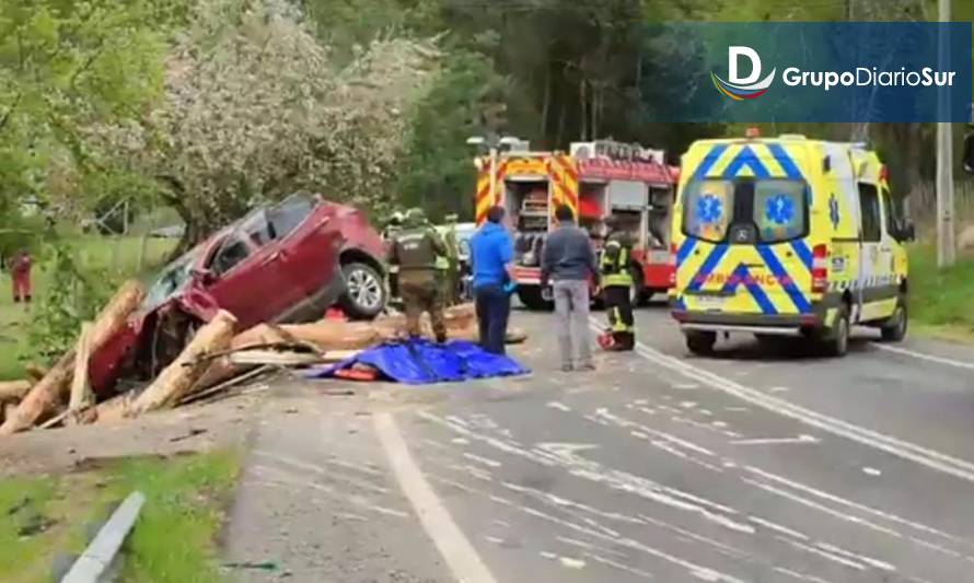 Accidente fatal en Panguipulli tendría relación con la carga de un camión