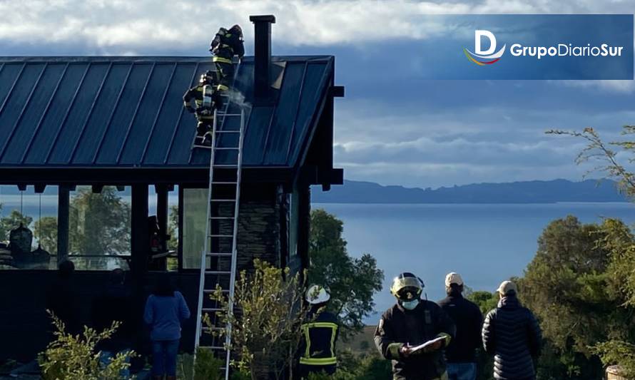 Bomberos evitó que casa termine destruida por incendio en Futrono