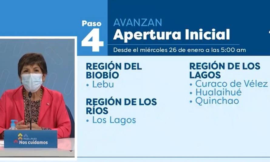 Único cambio en Los Ríos: Los Lagos avanza a Paso 4