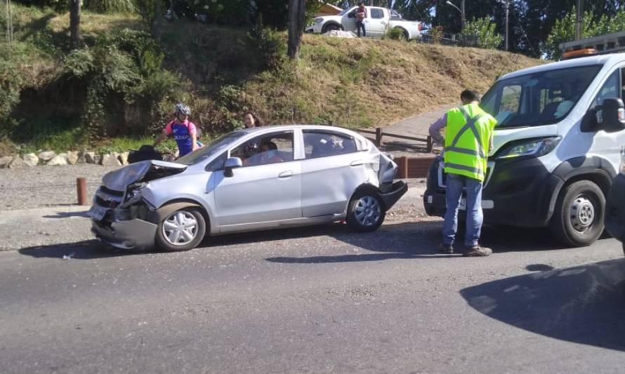 Reportan colisión múltiple en comuna de Los Lagos