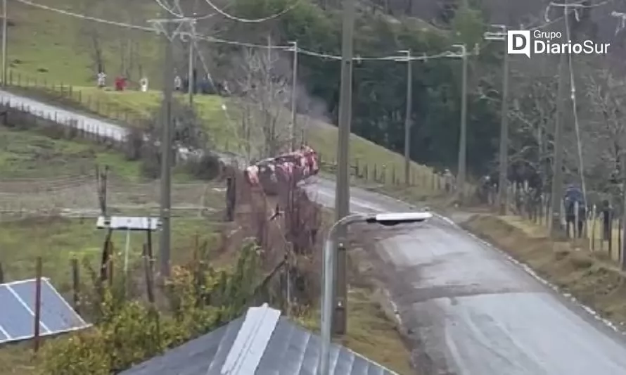 Osorno: video registra impactante volcamiento de vehículo en Rally Avosur 