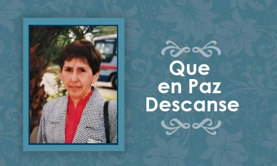 Falleció Laurentina Oliva Gallardo  (Q.E.P.D)