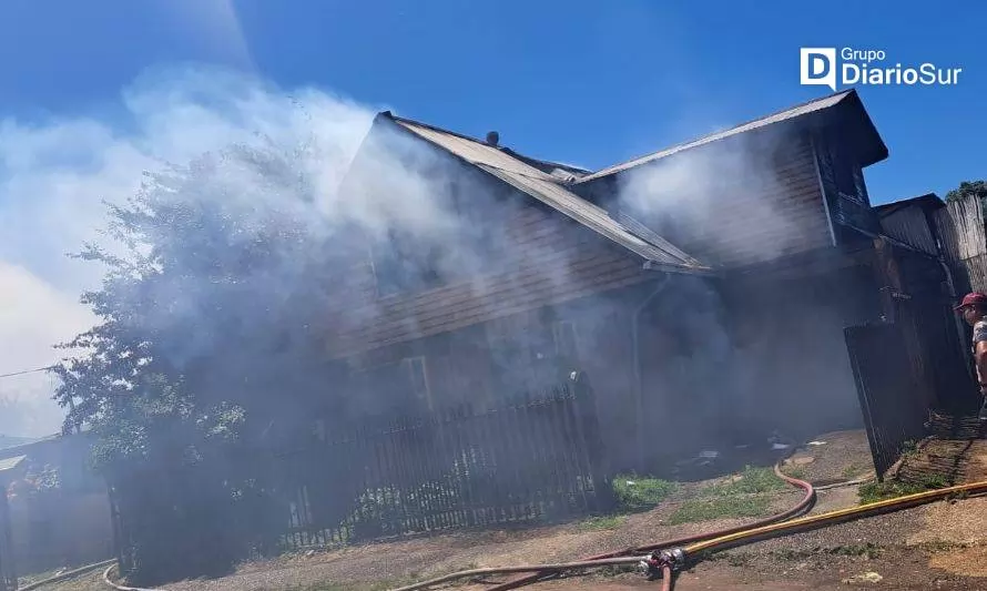 11 damnificados dejó incendio en sector sur de Valdivia