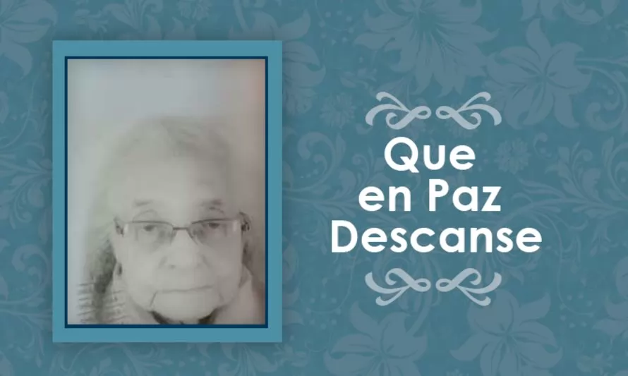 Falleció Raquel Martinez Vejar  (Q.E.P.D)