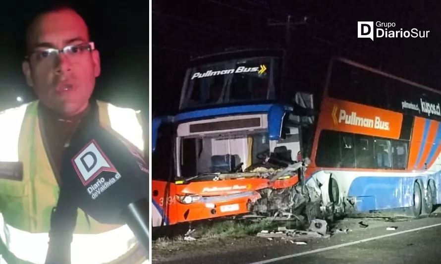 Auto colisionó con bus en ruta a Valdivia: Padre y pequeño hijo fallecieron en el lugar
