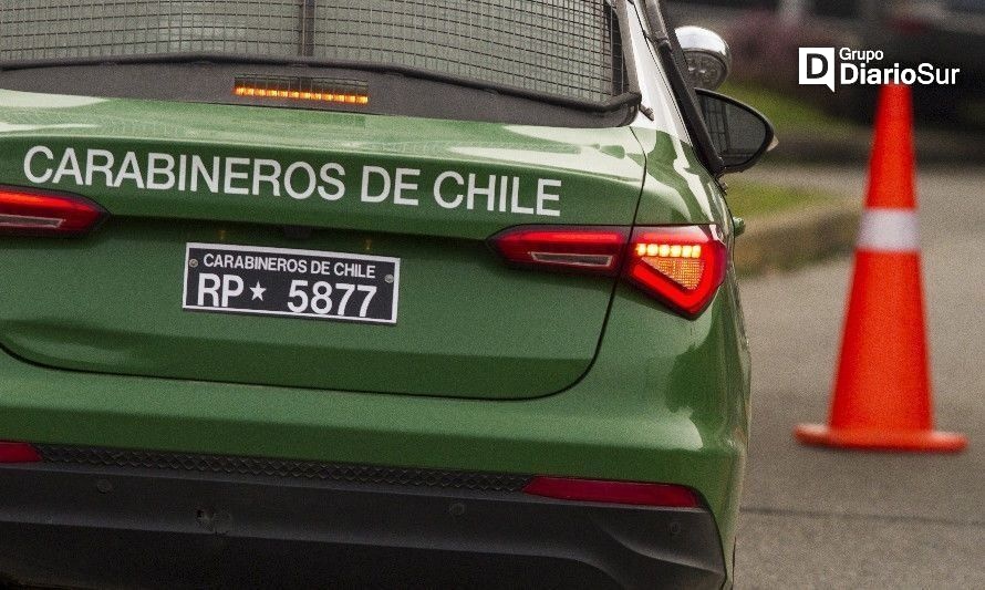 La Unión: Carabineros busca a ocupantes de vehículo que se dieron a la fuga