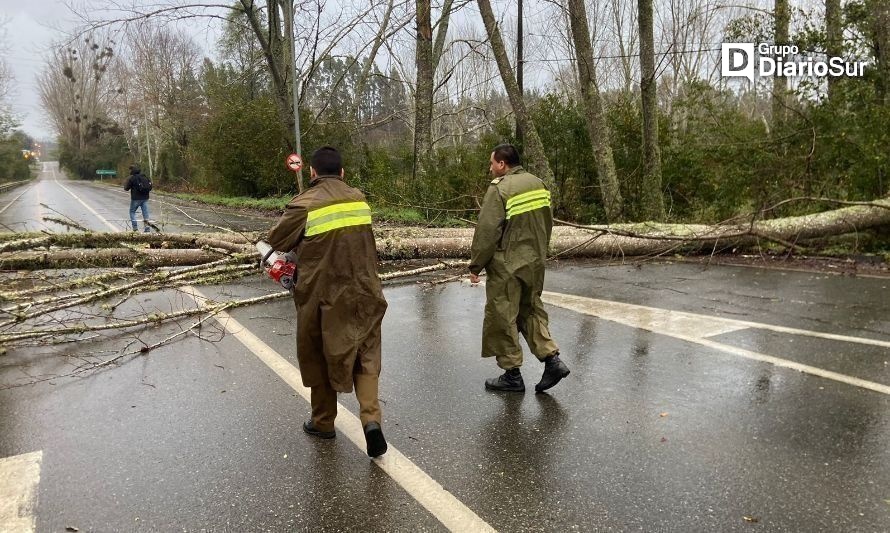 Carabineros se despliega despejando rutas de la región