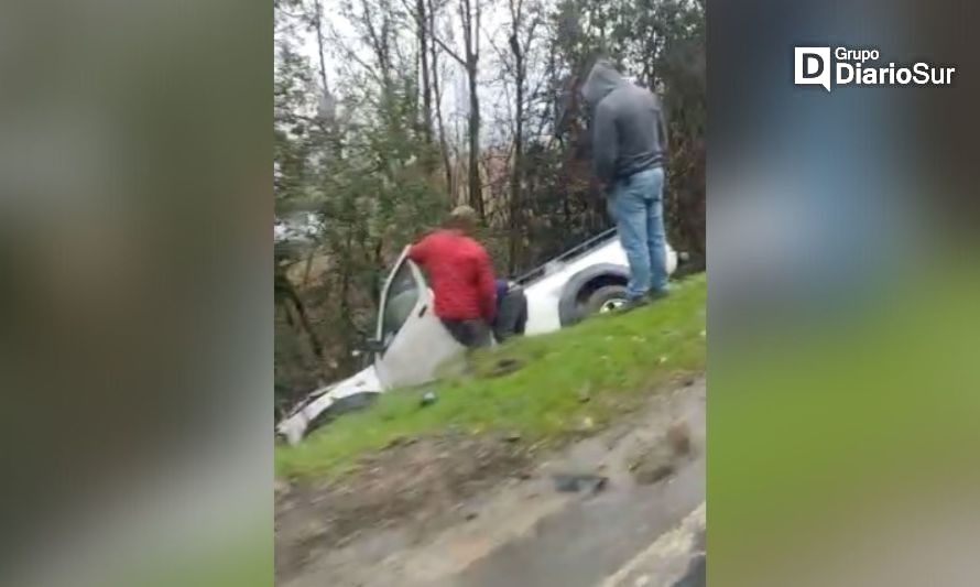 Reportan nuevo accidente vehicular en ruta Valdivia-Paillaco