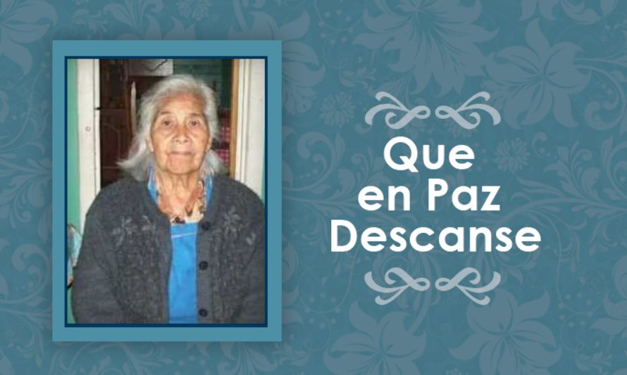 Falleció Marta Alvarez Huiscañanco  (Q.E.P.D)
