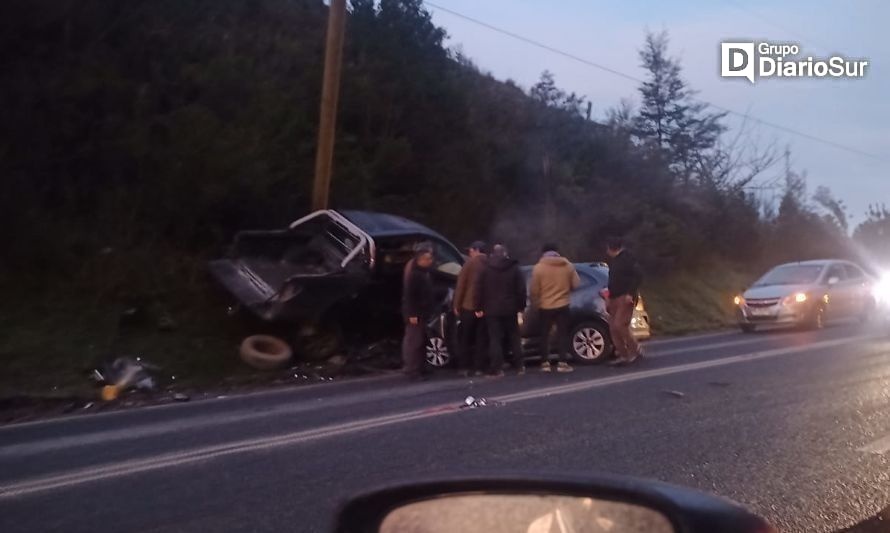 Reportan colisión de alta energía en ruta Valdivia-Paillaco