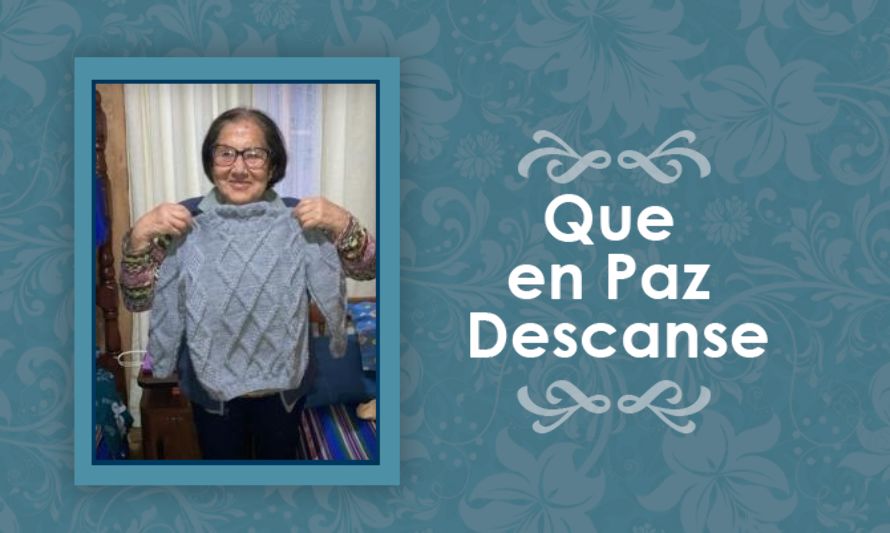Falleció Margarita del Carmen Muñoz Jara  (Q.E.P.D)