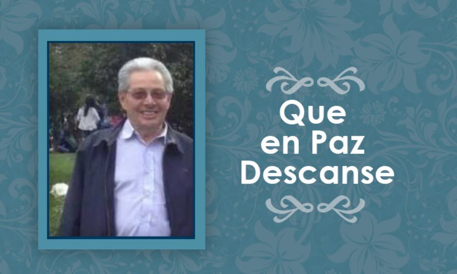 Falleció Teófilo Segundo Santiago Ríos Carvajal  (Q.E.P.D)