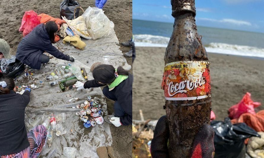 Desde ropa hasta basura antigua se recuperó en limpieza de playa Grande de Niebla