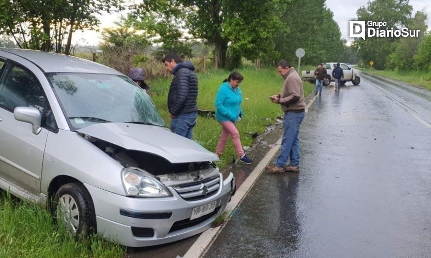 Dos lesionados en accidente vehicular en la ruta La Unión-Puerto Nuevo