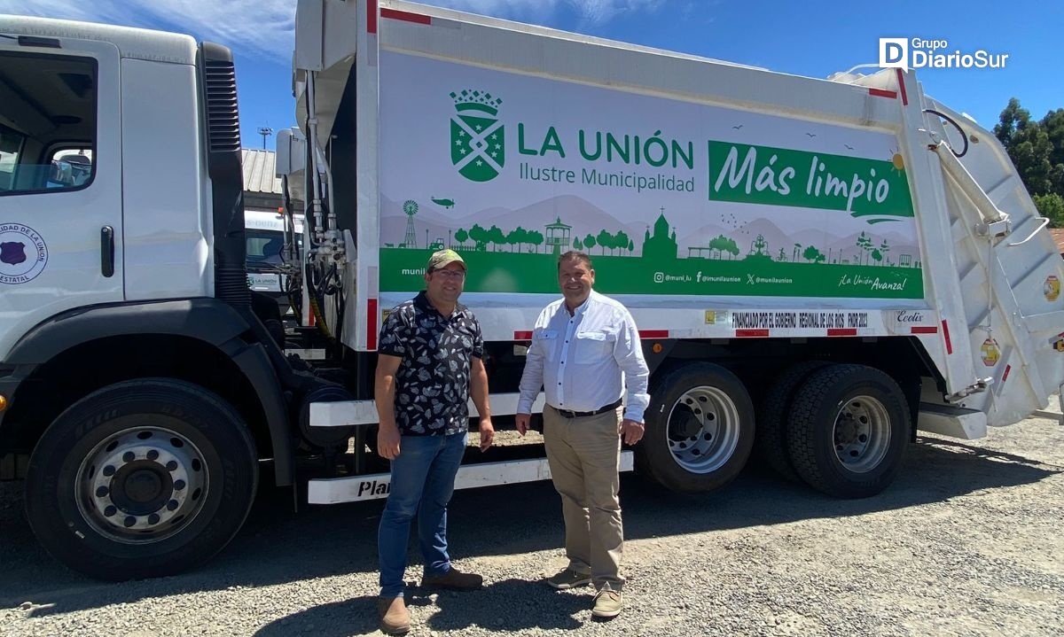 La Unión cuenta con dos nuevos camiones recolectores de basura