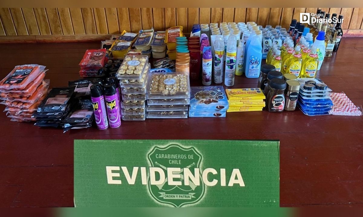 Cinco detenidos por robo a supermercado en Lago Ranco