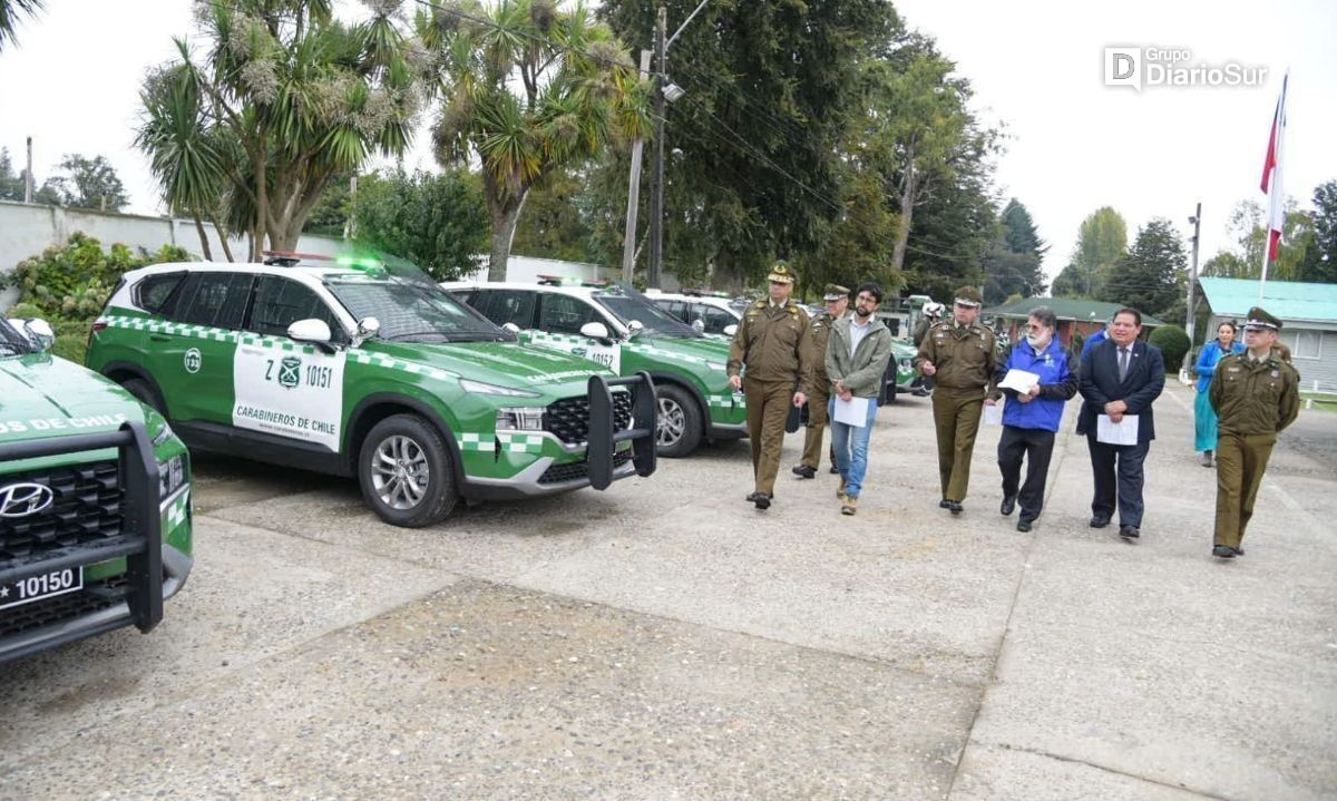 Carabineros de Los Ríos recibe refuerzos en equipamiento y vehículos motorizados