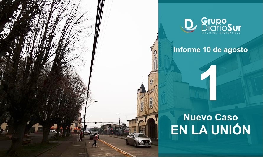 Lunes 10 de agosto: La Unión registra un nuevo contagio de Covid