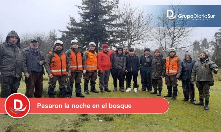 Encontraron a personas extraviadas en parque Oncol