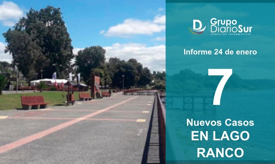 Lago Ranco suma este domingo 7 nuevos infectados de Covid