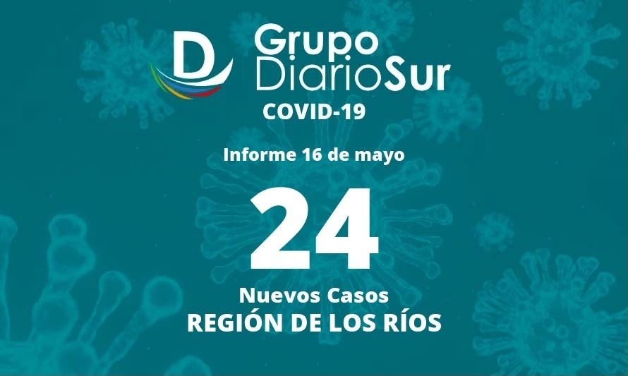 La Región de Los Ríos sumó 24 casos nuevos de covid-19