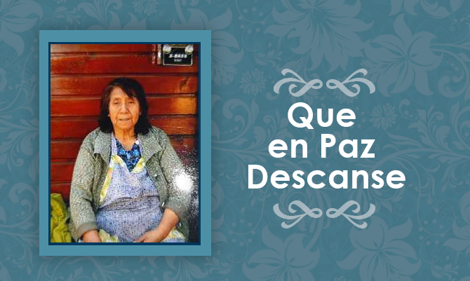 Falleció María Albertina Perez Troquian (Q.E.P.D)